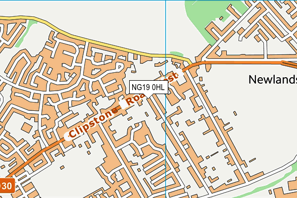 NG19 0HL map - OS VectorMap District (Ordnance Survey) NG19 0HL map - OS VectorMap District (Ordnance Survey)