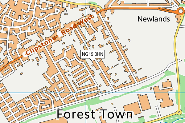 NG19 0HN map - OS VectorMap District (Ordnance Survey) NG19 0HN map - OS VectorMap District (Ordnance Survey)