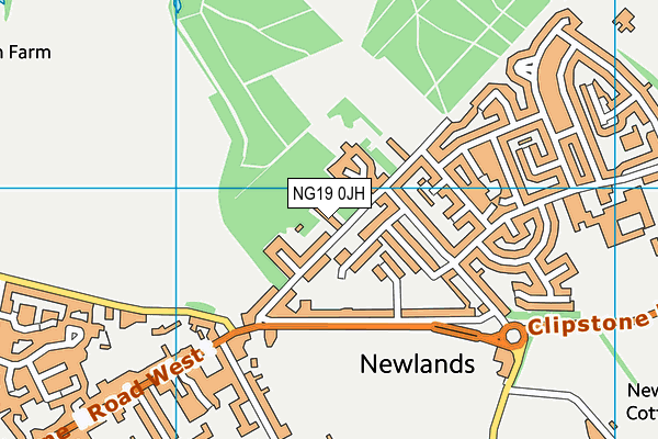 NG19 0JH map - OS VectorMap District (Ordnance Survey) NG19 0JH map - OS VectorMap District (Ordnance Survey)