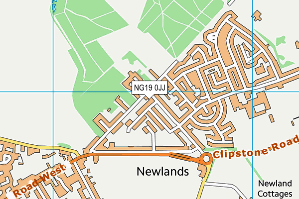 NG19 0JJ map - OS VectorMap District (Ordnance Survey) NG19 0JJ map - OS VectorMap District (Ordnance Survey)