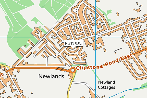 NG19 0JQ map - OS VectorMap District (Ordnance Survey) NG19 0JQ map - OS VectorMap District (Ordnance Survey)