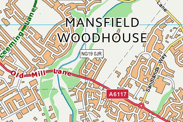NG19 0JR map - OS VectorMap District (Ordnance Survey) NG19 0JR map - OS VectorMap District (Ordnance Survey)