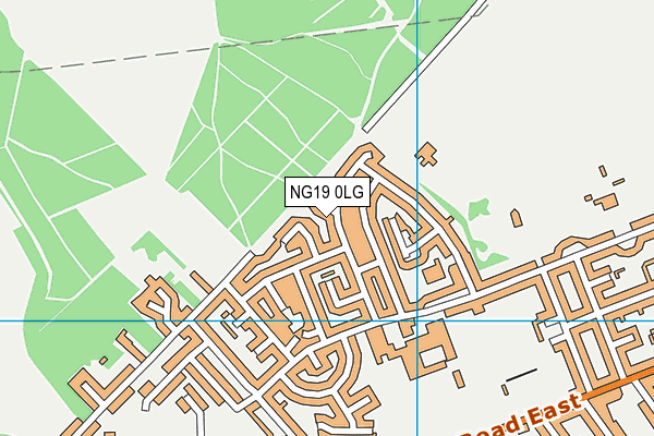 NG19 0LG map - OS VectorMap District (Ordnance Survey) NG19 0LG map - OS VectorMap District (Ordnance Survey)