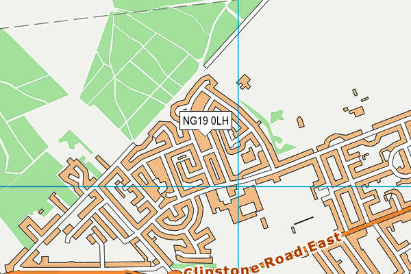 NG19 0LH map - OS VectorMap District (Ordnance Survey) NG19 0LH map - OS VectorMap District (Ordnance Survey)