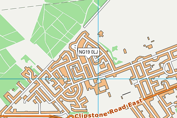 NG19 0LJ map - OS VectorMap District (Ordnance Survey) NG19 0LJ map - OS VectorMap District (Ordnance Survey)