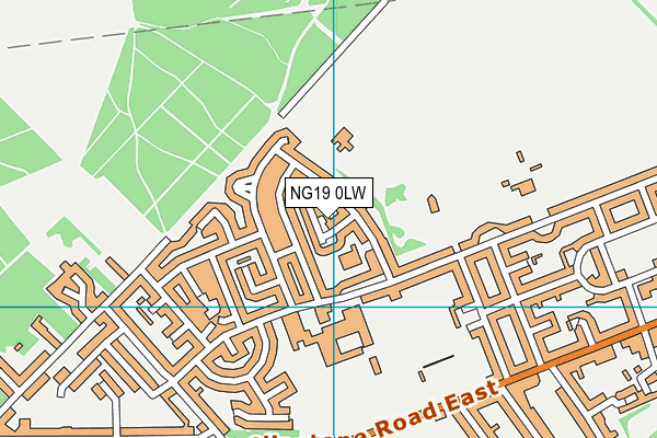 NG19 0LW map - OS VectorMap District (Ordnance Survey) NG19 0LW map - OS VectorMap District (Ordnance Survey)