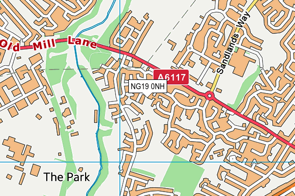NG19 0NH map - OS VectorMap District (Ordnance Survey) NG19 0NH map - OS VectorMap District (Ordnance Survey)