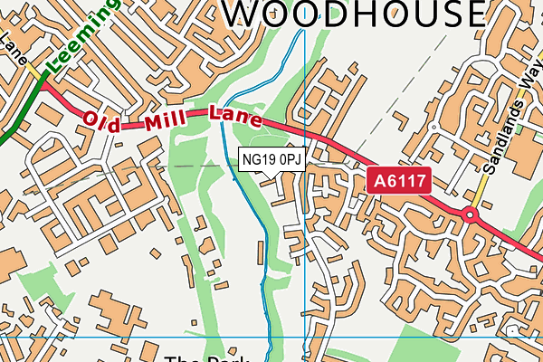 NG19 0PJ map - OS VectorMap District (Ordnance Survey) NG19 0PJ map - OS VectorMap District (Ordnance Survey)