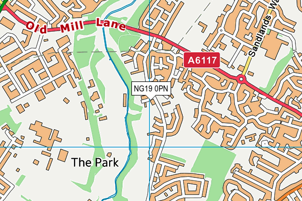 NG19 0PN map - OS VectorMap District (Ordnance Survey) NG19 0PN map - OS VectorMap District (Ordnance Survey)