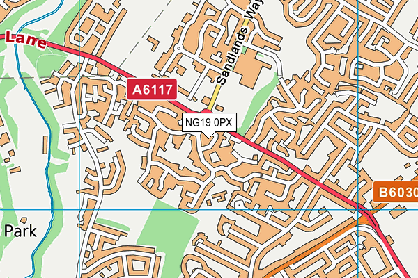 NG19 0PX map - OS VectorMap District (Ordnance Survey) NG19 0PX map - OS VectorMap District (Ordnance Survey)