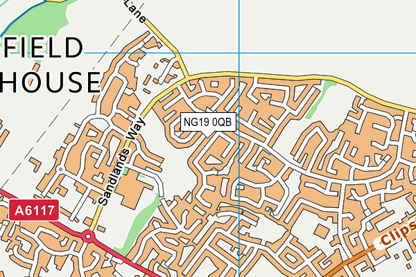 NG19 0QB map - OS VectorMap District (Ordnance Survey) NG19 0QB map - OS VectorMap District (Ordnance Survey)