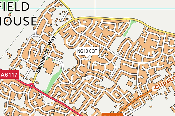 NG19 0QT map - OS VectorMap District (Ordnance Survey) NG19 0QT map - OS VectorMap District (Ordnance Survey)