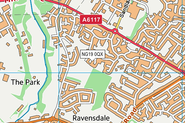 NG19 0QX map - OS VectorMap District (Ordnance Survey) NG19 0QX map - OS VectorMap District (Ordnance Survey)