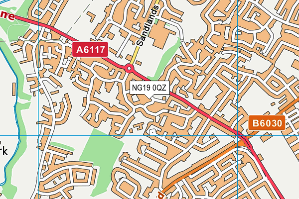 NG19 0QZ map - OS VectorMap District (Ordnance Survey) NG19 0QZ map - OS VectorMap District (Ordnance Survey)