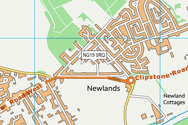 NG19 0RQ map - OS VectorMap District (Ordnance Survey) NG19 0RQ map - OS VectorMap District (Ordnance Survey)
