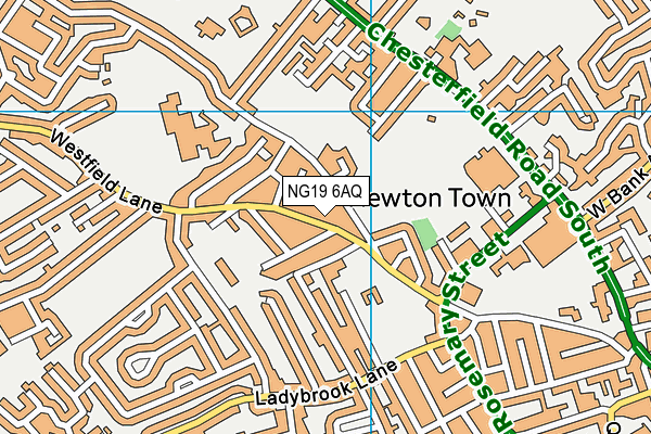 NG19 6AQ map - OS VectorMap District (Ordnance Survey)