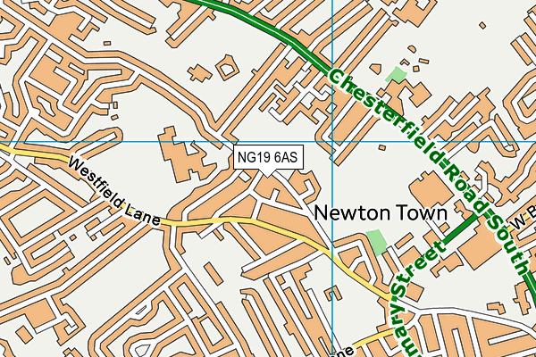 NG19 6AS map - OS VectorMap District (Ordnance Survey) NG19 6AS map - OS VectorMap District (Ordnance Survey)