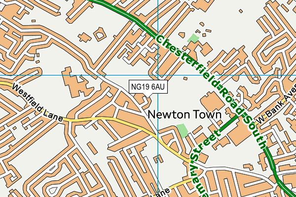 NG19 6AU map - OS VectorMap District (Ordnance Survey) NG19 6AU map - OS VectorMap District (Ordnance Survey)