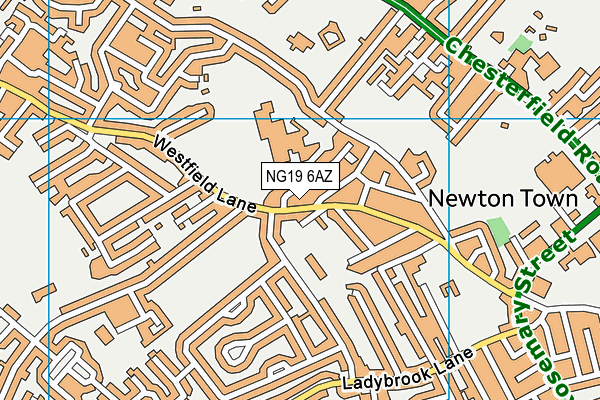 NG19 6AZ map - OS VectorMap District (Ordnance Survey) NG19 6AZ map - OS VectorMap District (Ordnance Survey)