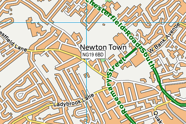 NG19 6BD map - OS VectorMap District (Ordnance Survey) NG19 6BD map - OS VectorMap District (Ordnance Survey)