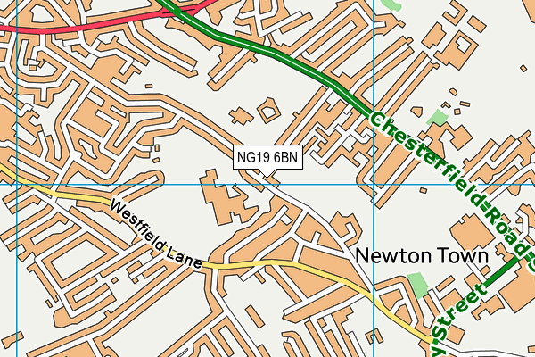 NG19 6BN map - OS VectorMap District (Ordnance Survey) NG19 6BN map - OS VectorMap District (Ordnance Survey)