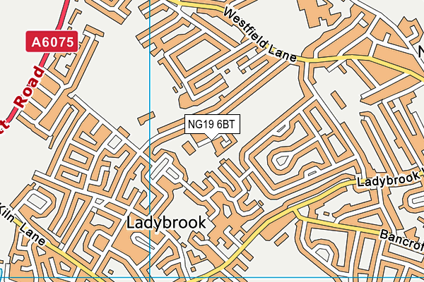 NG19 6BT map - OS VectorMap District (Ordnance Survey) NG19 6BT map - OS VectorMap District (Ordnance Survey)