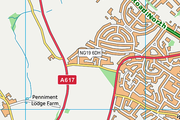 NG19 6DH map - OS VectorMap District (Ordnance Survey) NG19 6DH map - OS VectorMap District (Ordnance Survey)