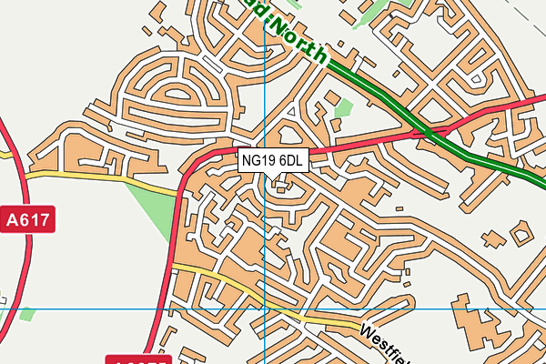 NG19 6DL map - OS VectorMap District (Ordnance Survey) NG19 6DL map - OS VectorMap District (Ordnance Survey)
