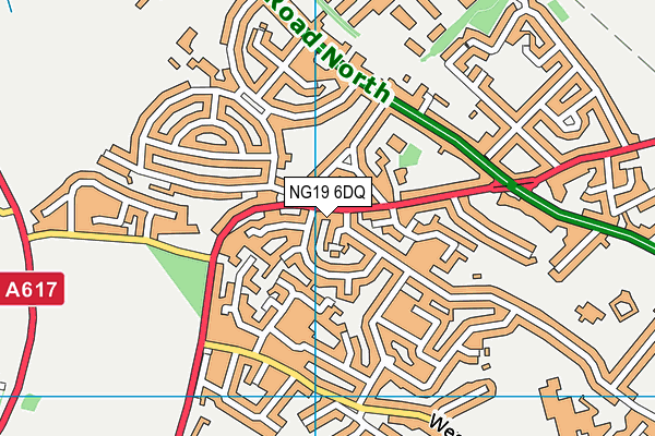 NG19 6DQ map - OS VectorMap District (Ordnance Survey) NG19 6DQ map - OS VectorMap District (Ordnance Survey)