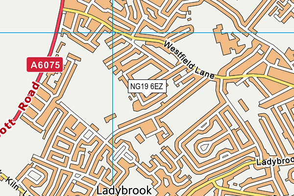 NG19 6EZ map - OS VectorMap District (Ordnance Survey) NG19 6EZ map - OS VectorMap District (Ordnance Survey)