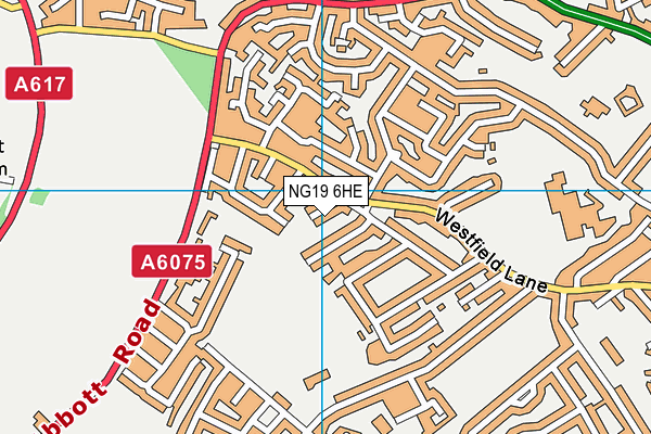 NG19 6HE map - OS VectorMap District (Ordnance Survey) NG19 6HE map - OS VectorMap District (Ordnance Survey)