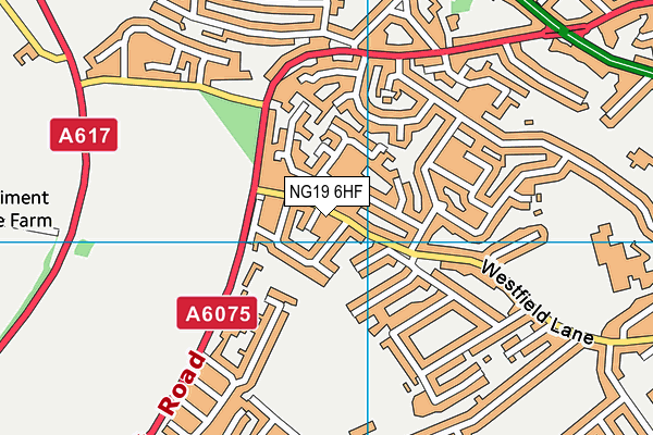 NG19 6HF map - OS VectorMap District (Ordnance Survey) NG19 6HF map - OS VectorMap District (Ordnance Survey)