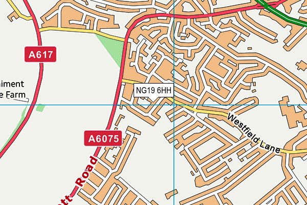 NG19 6HH map - OS VectorMap District (Ordnance Survey) NG19 6HH map - OS VectorMap District (Ordnance Survey)