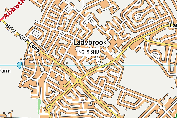 NG19 6HU map - OS VectorMap District (Ordnance Survey) NG19 6HU map - OS VectorMap District (Ordnance Survey)