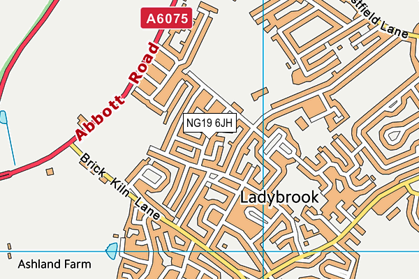 NG19 6JH map - OS VectorMap District (Ordnance Survey) NG19 6JH map - OS VectorMap District (Ordnance Survey)