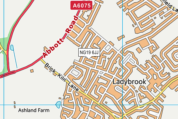 NG19 6JJ map - OS VectorMap District (Ordnance Survey) NG19 6JJ map - OS VectorMap District (Ordnance Survey)