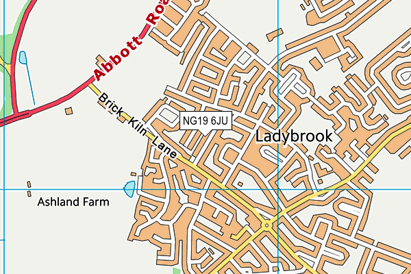 NG19 6JU map - OS VectorMap District (Ordnance Survey) NG19 6JU map - OS VectorMap District (Ordnance Survey)