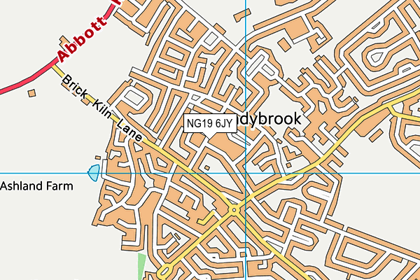 NG19 6JY map - OS VectorMap District (Ordnance Survey) NG19 6JY map - OS VectorMap District (Ordnance Survey)