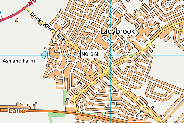 NG19 6LH map - OS VectorMap District (Ordnance Survey) NG19 6LH map - OS VectorMap District (Ordnance Survey)