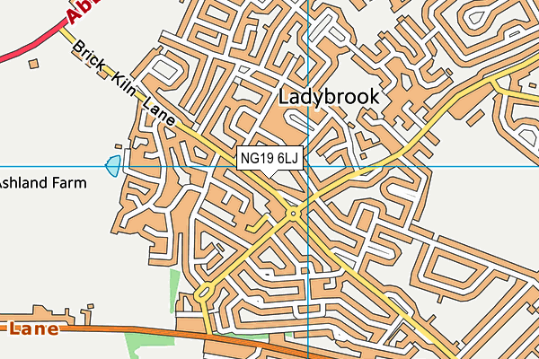 NG19 6LJ map - OS VectorMap District (Ordnance Survey) NG19 6LJ map - OS VectorMap District (Ordnance Survey)