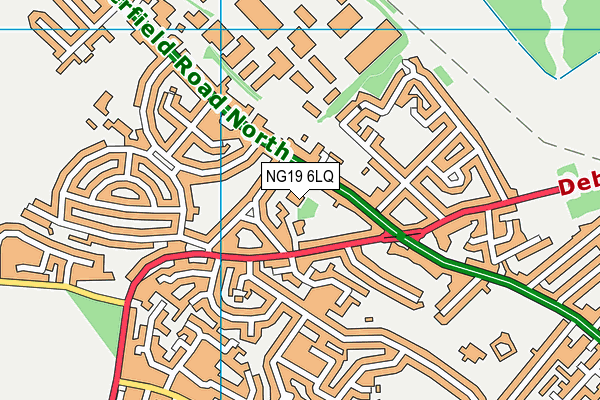 NG19 6LQ map - OS VectorMap District (Ordnance Survey) NG19 6LQ map - OS VectorMap District (Ordnance Survey)