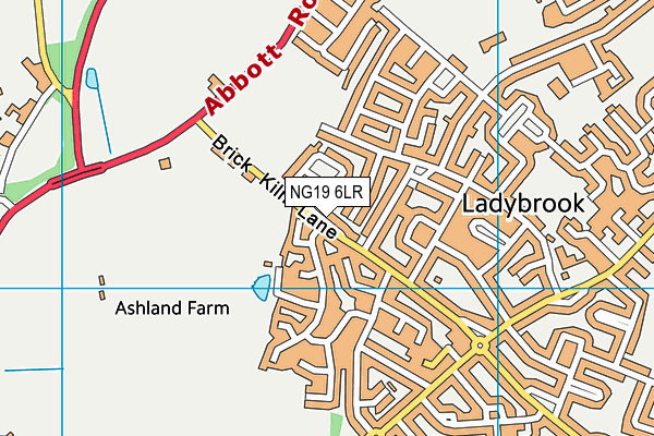 NG19 6LR map - OS VectorMap District (Ordnance Survey) NG19 6LR map - OS VectorMap District (Ordnance Survey)