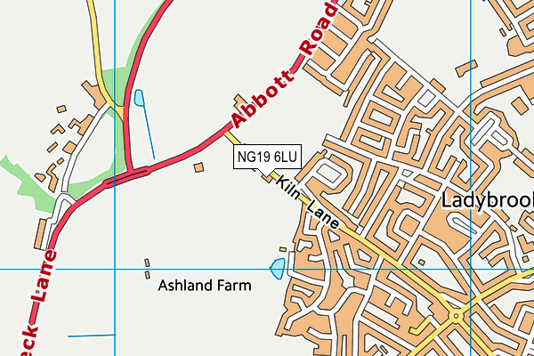 NG19 6LU map - OS VectorMap District (Ordnance Survey) NG19 6LU map - OS VectorMap District (Ordnance Survey)