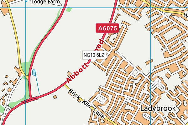 NG19 6LZ map - OS VectorMap District (Ordnance Survey) NG19 6LZ map - OS VectorMap District (Ordnance Survey)