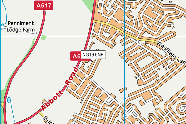 NG19 6NF map - OS VectorMap District (Ordnance Survey) NG19 6NF map - OS VectorMap District (Ordnance Survey)