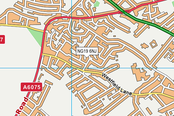 NG19 6NJ map - OS VectorMap District (Ordnance Survey) NG19 6NJ map - OS VectorMap District (Ordnance Survey)