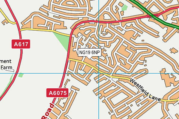 NG19 6NP map - OS VectorMap District (Ordnance Survey) NG19 6NP map - OS VectorMap District (Ordnance Survey)
