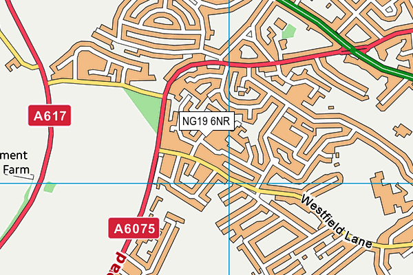 NG19 6NR map - OS VectorMap District (Ordnance Survey) NG19 6NR map - OS VectorMap District (Ordnance Survey)