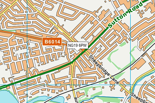 NG19 6PW map - OS VectorMap District (Ordnance Survey) NG19 6PW map - OS VectorMap District (Ordnance Survey)