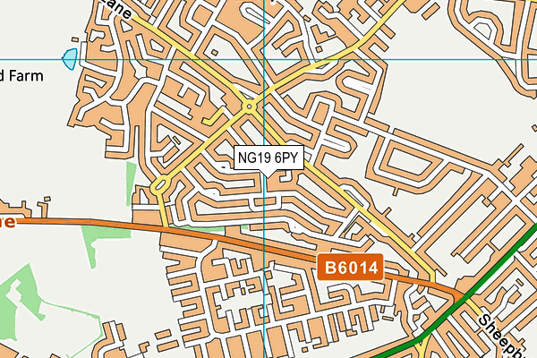 NG19 6PY map - OS VectorMap District (Ordnance Survey) NG19 6PY map - OS VectorMap District (Ordnance Survey)